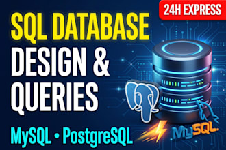 design sql databases, er diagrams and write queries