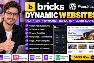 build wordpress website bricks builder acf cpt dynamic templates and query loops