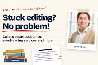 proofread and edit your college admission essays