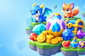 create roblox simulator, tycoon, low poly assets and collectible models