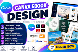 design canva ebook, canva ebook formatting, online course canva ebook design