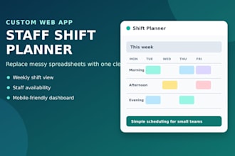 replace your spreadsheet with a simple staff shift planner