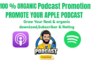 do organic podcast promotion on spotify and apple podcasts