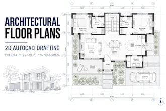 create professional 2d architectural floor plans in autocad