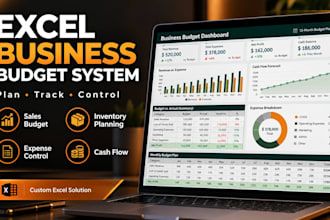 create a custom excel business budget and tracking system