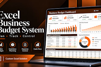 create a custom excel business budget and tracking system
