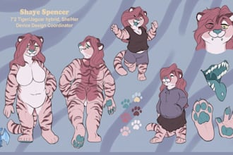 furry reference sheet fursona ref sheet nsfw furry art anthro character design