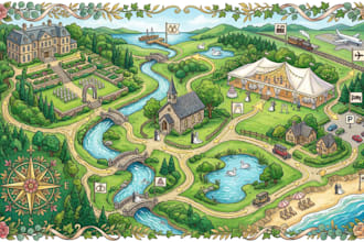 design custom illustrated maps for events, festivals and venues