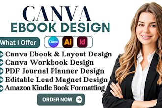 design a canva ebook, workbook and lead magnet for coaches