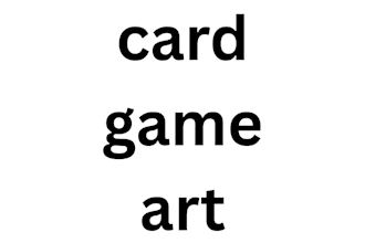 card game art for game