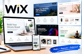 create or redesign wix website, wix website development