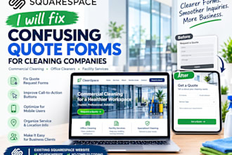 fix confusing squarespace quote forms for cleaning companies