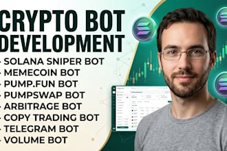 develop solana trading bot, sniper bot, crypto bot, memecoin bot