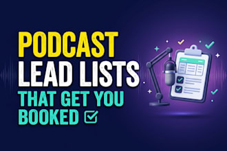 build a targeted podcast lead list for guest booking and outreach
