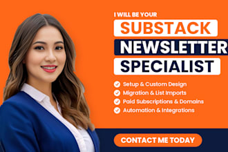setup substack account, substack newsletter post substack publication management