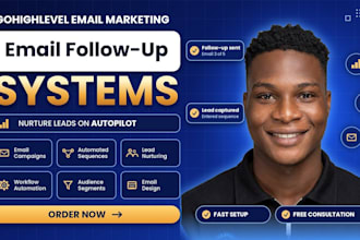 setup gohighlevel crm email marketing go high level email follow up system