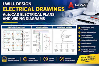 design electrical drawings, autocad electrical plans, and wiring diagram