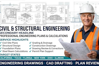 stamp california, texas, florida, ohio, illinois civil structural eng with calc