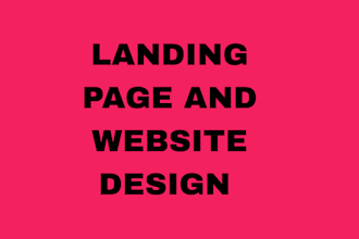 landing page and website design and redesign