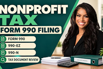 provide CPA nonprofit tax preparation and form 990 filing
