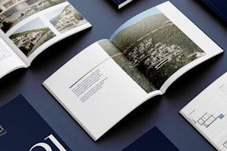 design luxury real estate brochure, property development, luxury villa sales