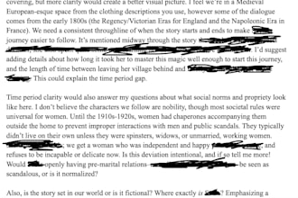 copy edit a chapter of your thriller or mystery novel