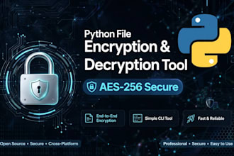 develop python file encryption decryption and covert steganography tool