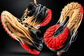 design 3d sneakers from sketch to render, tech pack and manufacturing