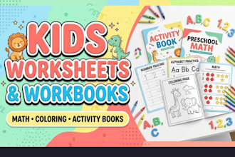 create kdp kids worksheets math worksheet workbook educational workbook design