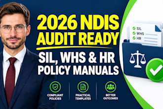 write ndis sil policy manual whs compliance and HR policies for 2026 audits