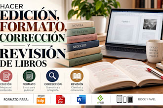 hacer edicion, formato, correccion y revision de libros