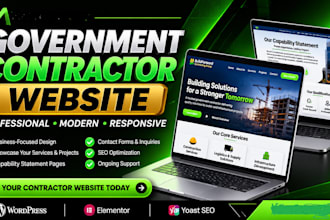 build a professional government contractor website