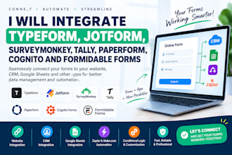 integrate typeform jotform surveymonkey tally paperform cognito and formidable
