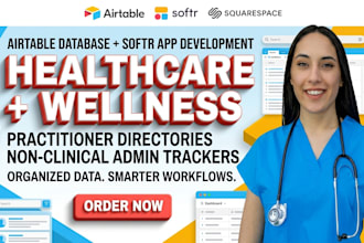 airtable database softr app for healthcare wellness practitioner directories
