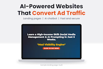 build a custom ai powered conversion ready website