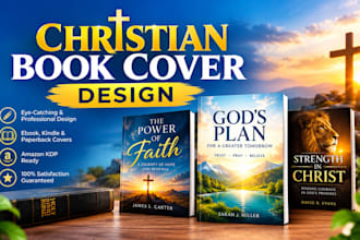 design faith based christian book cover, ebook cover, journal cover, KDP cover