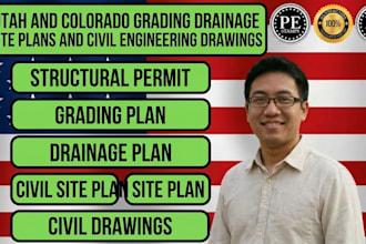 do utah and colorado grading drainage site plans and civil engineering drawings