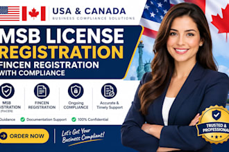 do US and canada msb license registration fincen registration with compliance