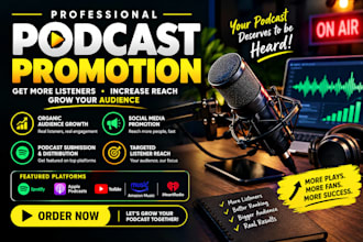 do podcast promotion and marketing for spotify and apple podcasts
