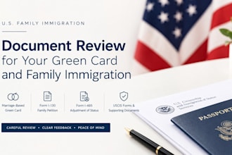 review family immigration and marriage green card documents