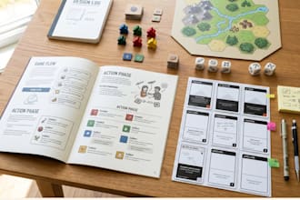 design board game mechanics tabletop game card game rules balancing and playtest