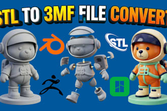 convert 3d model stl to 3mf split in bambu studio ams multi colour 3d printing