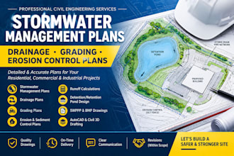stormwater management drainage grading and erosion control plans in tx nc fl az