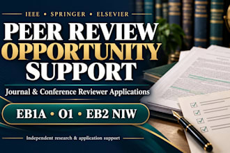 get ieee springer elsevier peer review opportunities for eb1a o1 eb2 niw