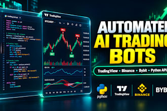 build custom ai trading bot crypto trading bot and tradingview automation