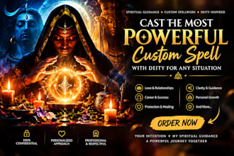 cast most powerful custom spell with deity for any situation