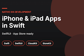 develop a native ios app in swift and swiftui