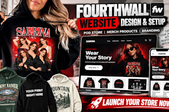 do fourth wall website design, fourthwall website setup, pod store