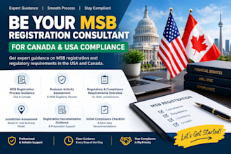 be your msb registration consultant for canada and USA compliance