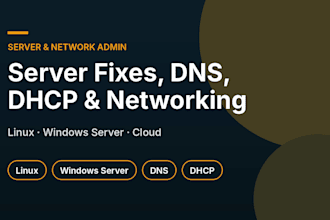 fix linux and windows server, dns and dhcp issues